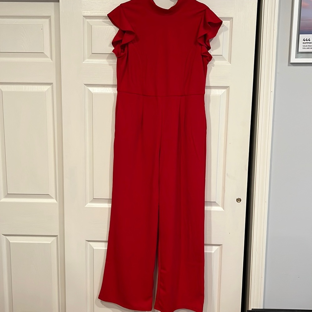 Francesca’s Red Jumpsuit